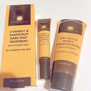 🛍️Rich Radiance Cream cleanser & Rich Radiance Vitamin C & grapefruit Dark Spot